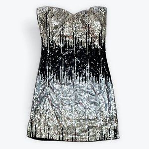 L - Sequin Shiny Short Dress